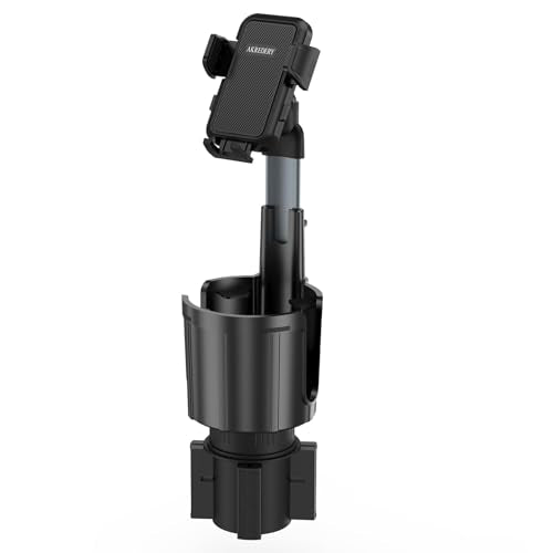 2-in-1 Cup Holder Phone Mount for Car - Upgraded Anti Shake