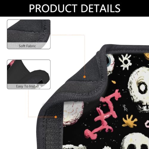 Car Seat Strap Pads, 2pcs Seatbelt Covers Shoulder Strap Pad Funny Eyeballs - color: Funny Eyeballs