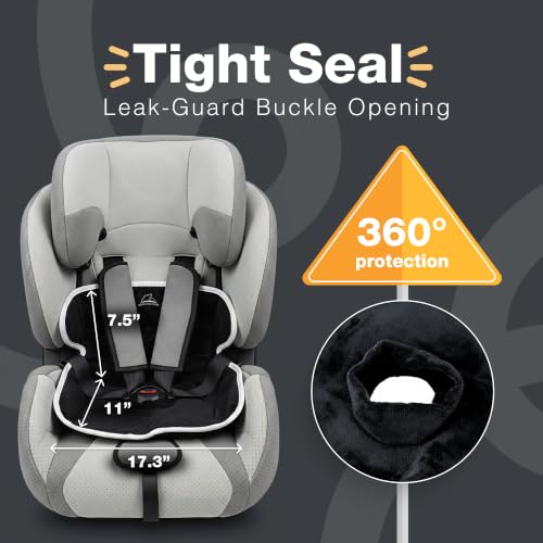 Bear and Care - Piddle Pads - Strollers, Bouncers & Car Seat Pad, Waterproof & Machine-Washable Cover on Car Potty for Toddler Toilet Training (Black, Pack of 1) - color: Black, size: Pack of 1