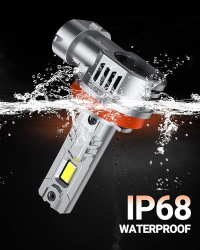 SEALIGHT H11/H8/H9/H16 LED Fog Bulbs, 80,000LM 15X Ultra Bright with 25000RPM Fan H11 Light Bulbs 1:1 Design, 6500K Cool White, CANBUS Ready, 3-Min Play-N-Plug, Pack of 2 - size: H11/H9/H8/H16