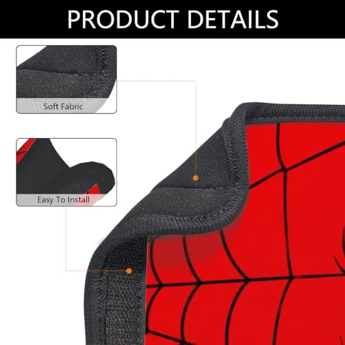 Car Seat Strap Pads, 2pcs Seatbelt Covers Shoulder Strap Pad Cob Web Red - color: Cob Web Red