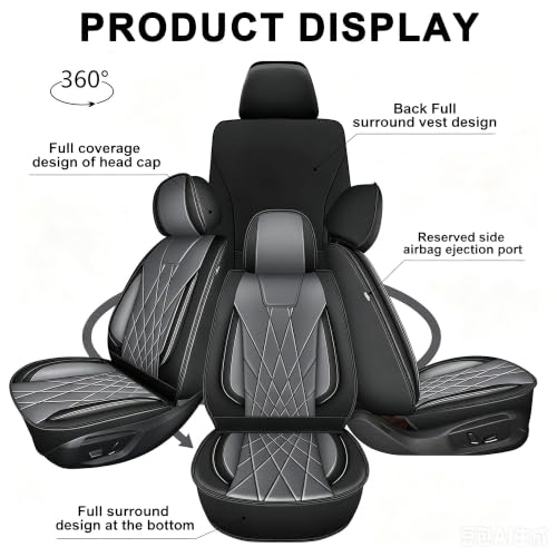 Car Seat Covers for Jeep Cherokee 2014-2022 2023 Full Set