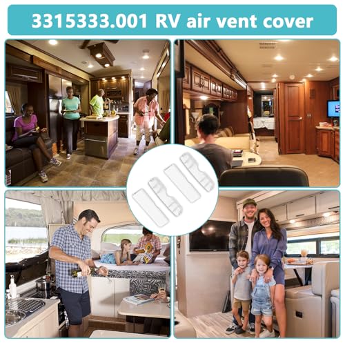 3315333.001 RV Air Conditioning SVC Louver Vent Cover Assembly - size: 2 Set