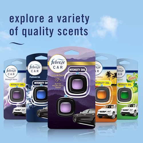 Febreze Car Mountain Scent Air Freshener Vent Clip, .07 oz, 2 Count - size: 0.07 Fl Oz (Pack of 2)
