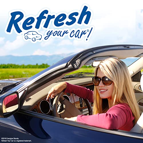 Refresh Your Car Air Freshener, Odor Eliminator, Set of 6 Auto Dual Scent Vent Sticks, Lightning Bolt and Ice Storm Scent, Refresh Your Car (Pack of 2) - size: 1 Count (Pack of 12)