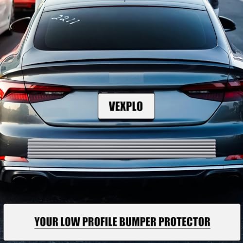 VEXPLO Adhesive Rubber Car Bumper Protector, for Rear Front Anti-Collision - color: gray
