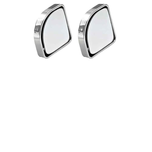 2PCS Blind Spot Mirror, Increase The Field Of View 360 Degrees To Adjust The Blind Spot And Avoid Driving Blind Spots, Suitable For Most Vehicles (Bright Silver) - color: Bright Silver