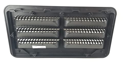 Dometic 3109492.004 Refrigerator Upper/Lower Plastic Sidewall Vent - Black