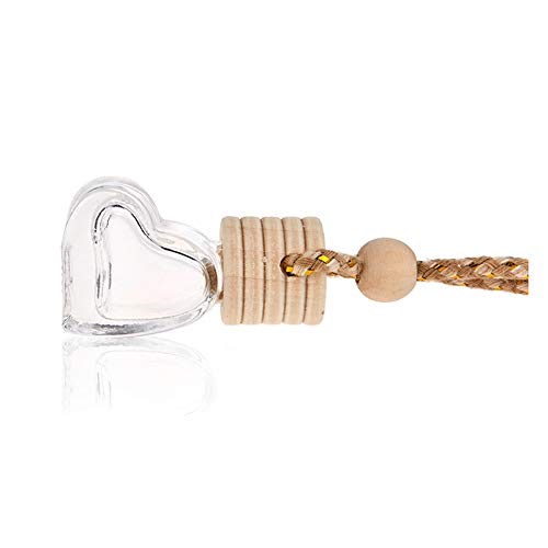 Car Aromatherapy Essential Oil Diffuser, 10 Pack Car Air Freshener Hanging Perfume Bottle Fragrance Decor Accessories Auto Window Ornament (heart) - style: heart