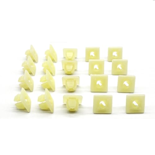 20 Pack License Plate Nuts for Front and Back License Plates and License Plate Frames and Covers on Cars, Trucks, SUVs-Rust Resistant, #14 (1/4") Nylon Retainer Nuts - color: Nut Inserts, size: 20 Pack