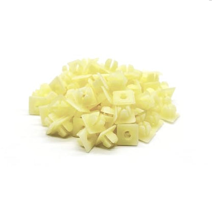 BoltsandNuts.com 100 Pack License Plate Nuts (1/4" Nylon Retainer Nuts) - color: Nut Inserts, size: 100 Pack