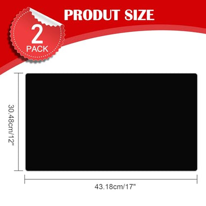 Thaibear Black Blank Car Magnets, 17" x 12", 2 Pack Car Door Magnets Signs for Vehicle, Rounded Corners Blank Flexible Magnet Sheet Stickers for Car to Advertise Business and Personalized Decal - size: 17"X12" 2pack