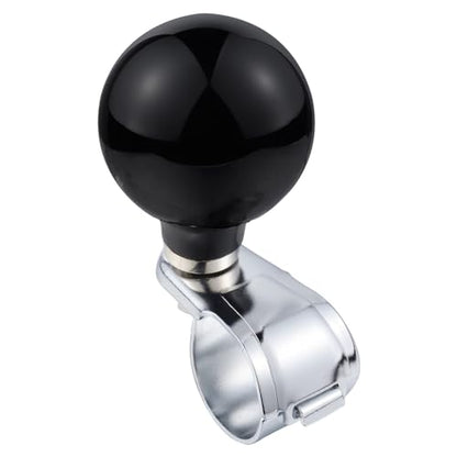Abfer Ball Steering Wheel Suicide Knob Power Turning Assist Spinner Aid Helper Brody Knobs Fit Most Lawn Mowers, Forklifts, Tractors, Black - color: black-1