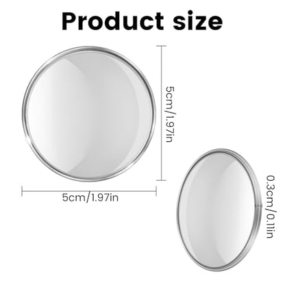 Biqing blind spot mirrors Compact in size convex mirror car high definition glass lenses side view mirror blindspot Convex Self Stick