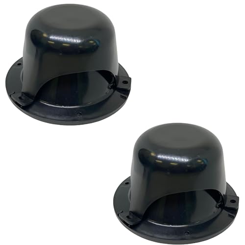 NU-SET | RV Roof Vent Caps | RV Roof Vent Cover | RV Accessories & Door Hardware (Black, 2 Packs) - color: Black, size: 2 Packs