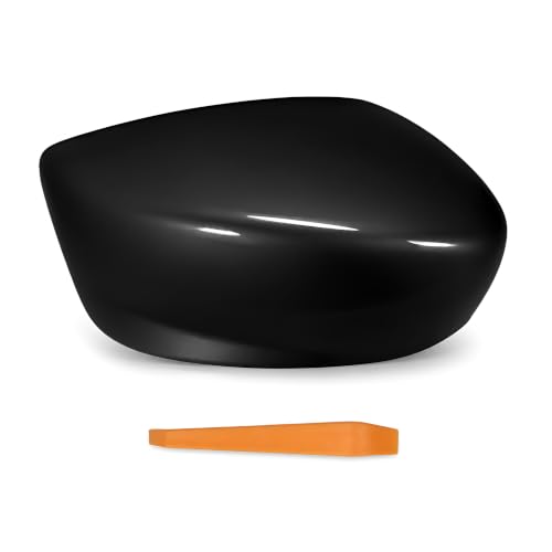 Mirror Cover Compatible with 2008-2012 Honda Accord, Left Black - color: Glossy Black, size: Left Driver Side