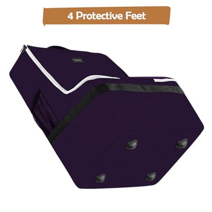 YOREPEK Padded Carseat Travel Bag for Airplane - color: Dark Purple