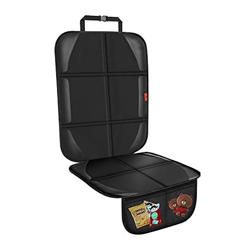 XHYANG Car Seat Protector,Auto Car Seat Protectors Baby Carseat Waterproof Durable 600D Fabric for Child Baby Car Seat Mat Vehicle Pet Cover 2 Storage Pockets (1 Pack) - color: 1 Pack