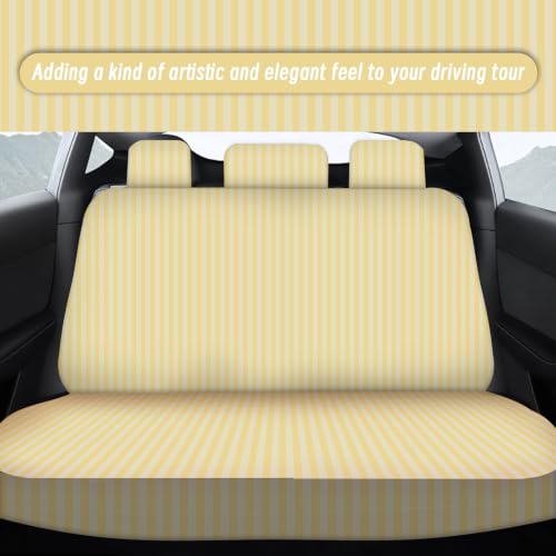 15 Pcs Car Steering Wheel Cover Center Console Armrest Pad Headrest Seat Belt Cover Handbrake Cover Keychain Coaster Full Set Car SUV (Yellow and White) - color: Yellow and White