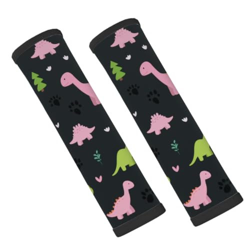 Car Seat Strap Pads, Seatbelt Covers Shoulder Strap Pad Cartoon Dinosaur - color: Cute Cartoon Dinosaur