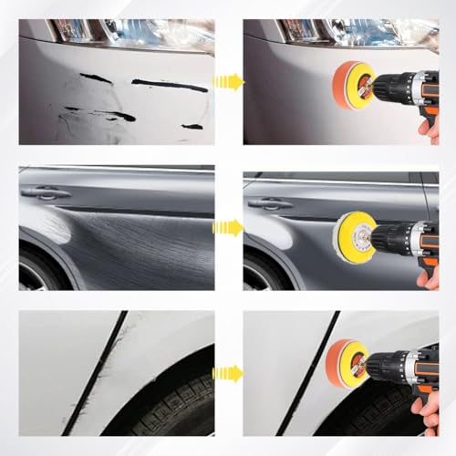 131 Pcs 3 Inch Sanding Discs Drill Polishing Kit, Drill Sanding Attachment
