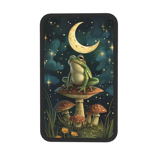 Universal Car Center Console Cushion Pad, Mushroom Moon Frog Soft Waterproof Car Center Console Cover Auto Armrest Seat Box Cover Protector for Most Vehicle SUV Truck Car - color: Mushroom Moon Frog