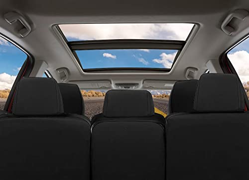 CarsCover Custom Fit Rear Neoprene Seat Covers for 2013-2018 Toyota RAV4 - size: Rear 60/40 Split Bench With Armrest