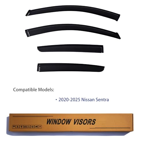 Window Visors Rain Guards Compatible with 2020-2025 Sentra - size: 2020-2025 Sentra