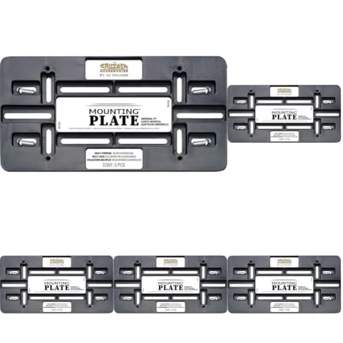 Cruiser Accessories 79150 Mounting Plate, Black, 1 Mount (Pack of 5) - size: 1 Mount (Pack of 5)