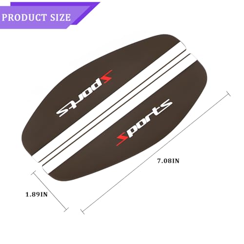 Car Rear View Mirror Rain Visor Guard, 2PCS Waterproof Sports Vehicle Side Rearview Mirror Visor Eyebrow Guard Cover, Automotive Rainwater Visor Smoke Protector, Universal Fit