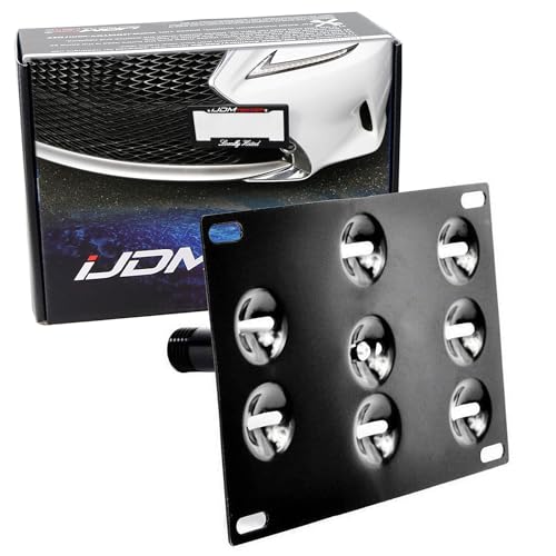 iJDMTOY Tow Hook License Plate Mounting Kit for Lexus is-F/RC/GS/RX/LS - style: Long