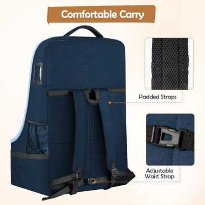 YOREPEK Padded Carseat Travel Bag - color: Dark Sea Blue