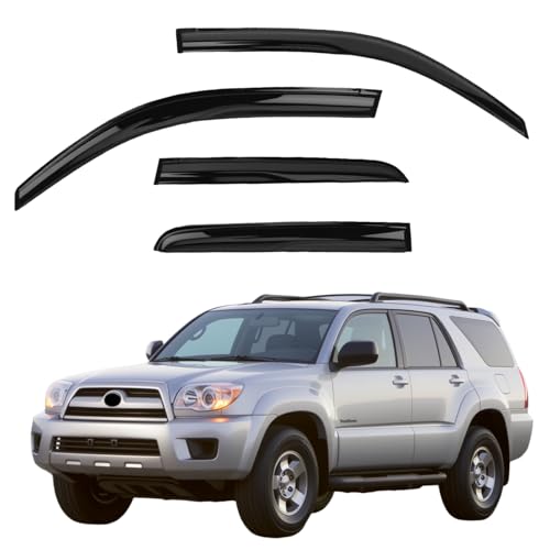 Window Visors Rain Guards Compatible with 2003-2009 4Runner - size: 2003-2009 4Runner