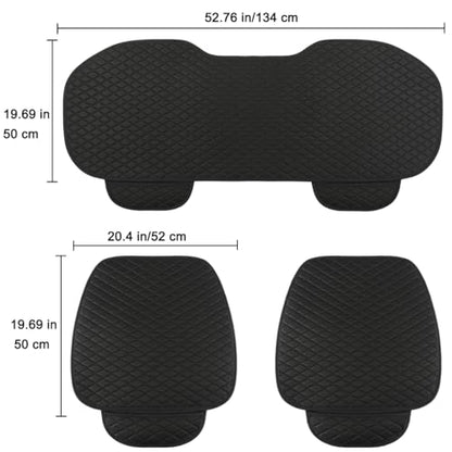 West Llama Linen Car Seat Covers,Bottom Seat Covers for Cars Include 1 Pair Front Driver Seat Pad Mat and 1 Rear Bench Cover Universal Fits 90% Vehicles,SUVs,Cars,Sedans(3Piece-Black) - color: Black, size: 2 Front Seat Covers+1 Rear Bench Seat Cover