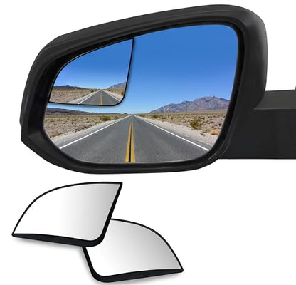 Convex Stick On Custom Fitted Blind Spot Mirrors Compatible With Toyota Rav4 2013-2025- Engineered to Provide A Wider View