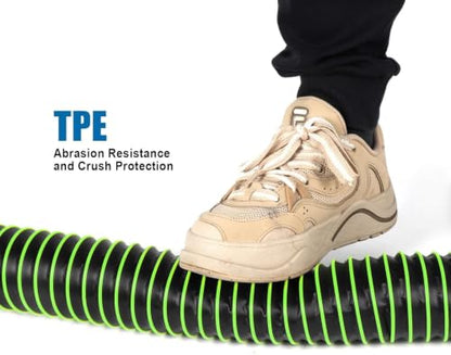 20FT RV Sewer Hose with Bayonet Fittings and 4-in-1 Adapter Elbow - color: Green, size: 20FT