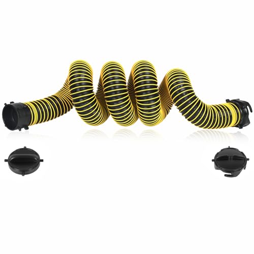 15FT RV Sewer Hose Extension Camper Sewer Hose Extension with Caps - color: Yellow, size: 15FT