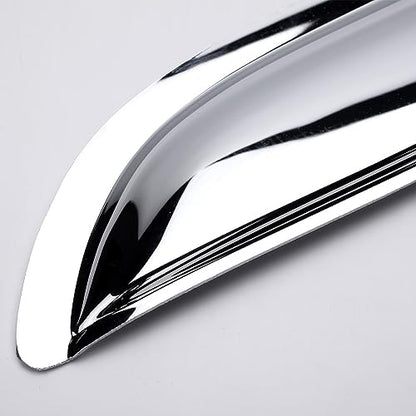 Window Visors Rain Guards for 2004-2014 Ford F150 Extended cab 94738Y - size: 04-14 Super/Extended Cab(Chrome)