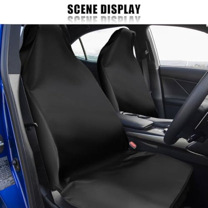 2PCS Car Seat Cover Protector, Waterproof Stain Resistant Auto Front Seat Protectors, Universal Dustproof Vehicle Interior Seats Covers for Cars, SUVs, Trucks (2PCS/Front) - size: 2PCS/Front