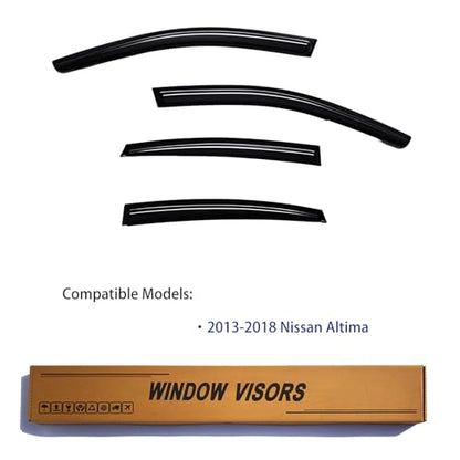 Window Visors Rain Guards Compatible with 2013-2018 Altima - size: 2013-2018 Altima