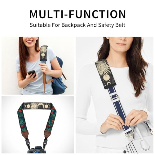 Vintage Sun Moon Stars 2PCS Car Seat Belt Cover – Super Soft Seatbelt Shoulder Protection Cushion, Comfortable Car Seat Belt Strap to Protect Your Neck and Shoulder