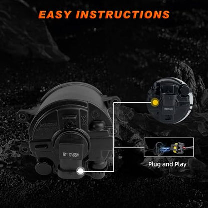 Shocklight Fog Lights Assembly Replacement For 2010 2011 Toyota Camry With H11 12V 55W Bulbs Included Switch And Wiring Kit(Clear Lens) - color: 2010-2011 Camry, size: Toyota
