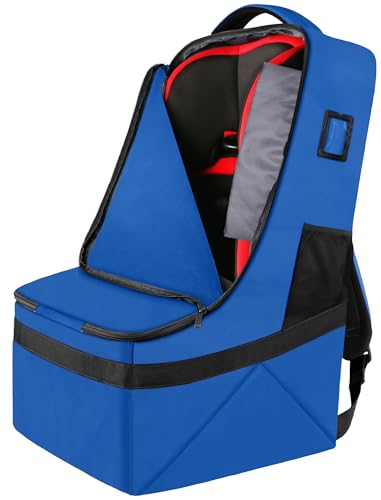 YOREPEK Car Seat Travel Bag for Airplane, Padded Carseat Travel Bag - color: Blue