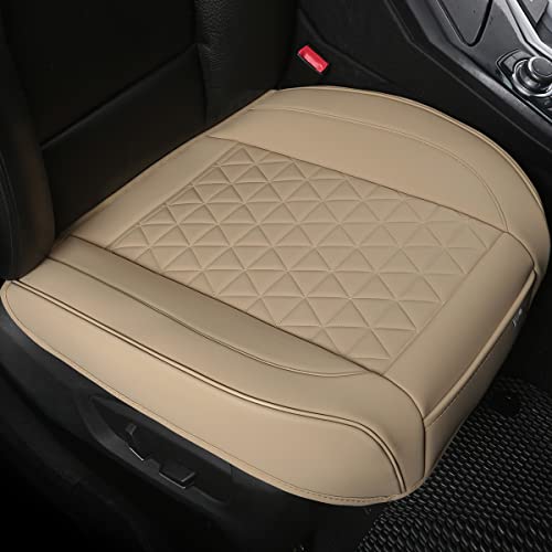 Black Panther 1 Pair Luxury Car Seat Covers Front Bottom Seat Cushion Covers, Anti-Slip and Wrap Around The Bottom, Fit 95% of Vehicles - Beige - color: Front Pair Beige