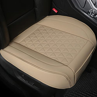 Black Panther 1 Pair Luxury Car Seat Covers Front Bottom Seat Cushion Covers, Anti-Slip and Wrap Around The Bottom, Fit 95% of Vehicles - Beige - color: Front Pair Beige