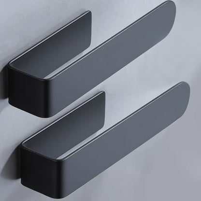 Taozun Black Towel Bar 2 Pack Hand Towel Holder Stainless Steel Towel Rail - color: Black, size: 8-inch(2 Pack)