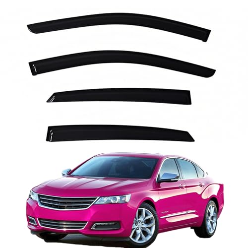 Window Visors Rain Guards Fits 2014-2020 Impala (EXCLUDES Limited) - size: 2014-2020 Chevy Impala
