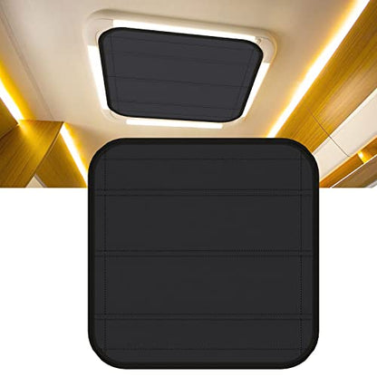 RV Skylight Shade 16x16, Double-Sided Magnetic Blackout Vent Cover for Roof - size: 16" X 16"
