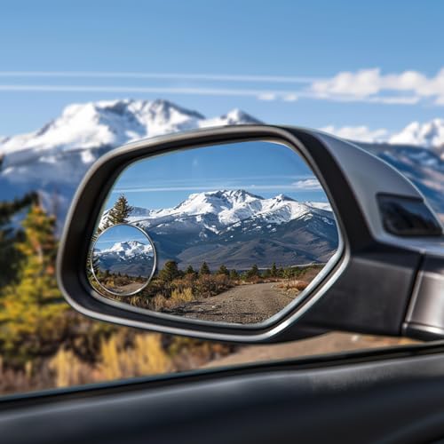 Biqing blind spot mirrors Compact in size convex mirror car high definition glass lenses side view mirror blindspot Convex Self Stick