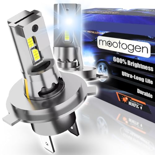 M7 H4 9003 LED Fog Light Bulbs 32000LM 60000Hrs Plug and Play 1:1 Halogen Size Off Road, Pack of 2